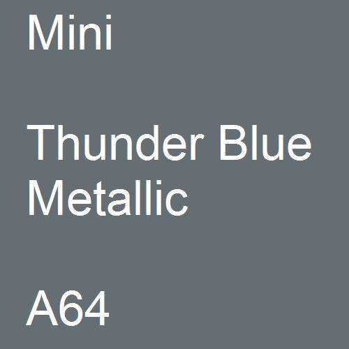 Mini, Thunder Blue Metallic, A64.